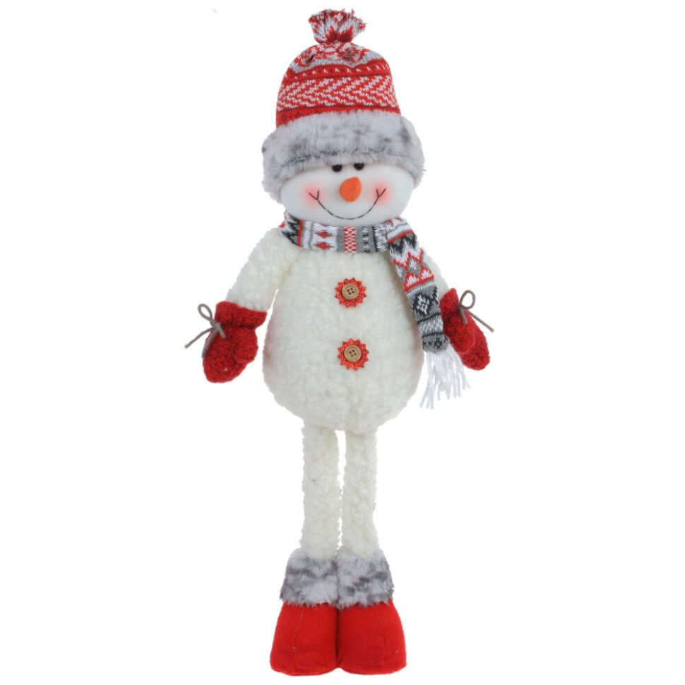 Игрушка набивная "Снеговик", L22 W9 H66/45 см, 2в.