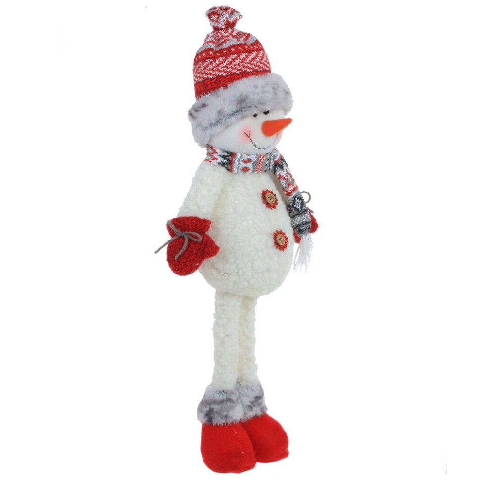 Игрушка набивная "Снеговик", L22 W9 H66/45 см, 2в.