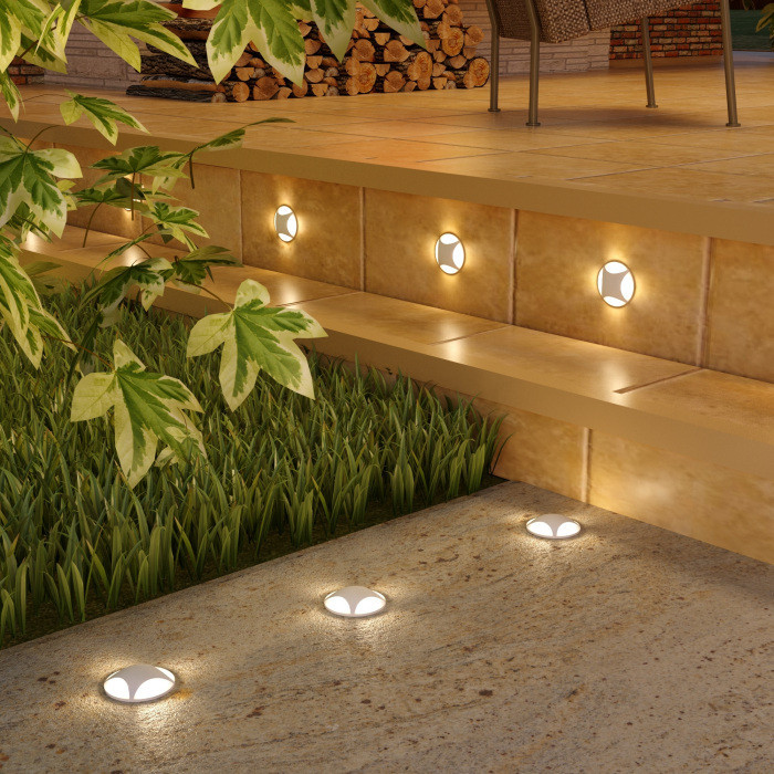 Встраиваемый светильник уличный Step 3 MRL LED 1106 белый Elektrostandard