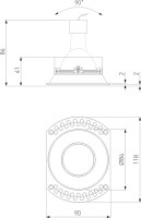 Точечный светильник Renzo 25018/01 Elektrostandard
