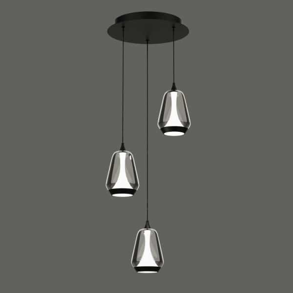 Подвесной светильник MD24001011 MD24001011-3A black/smoky DeLight Collection