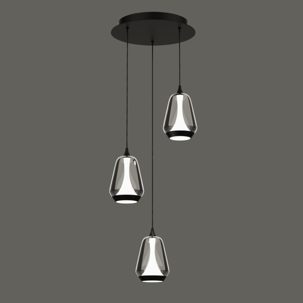 Подвесной светильник MD24001011 MD24001011-3A black/smoky DeLight Collection