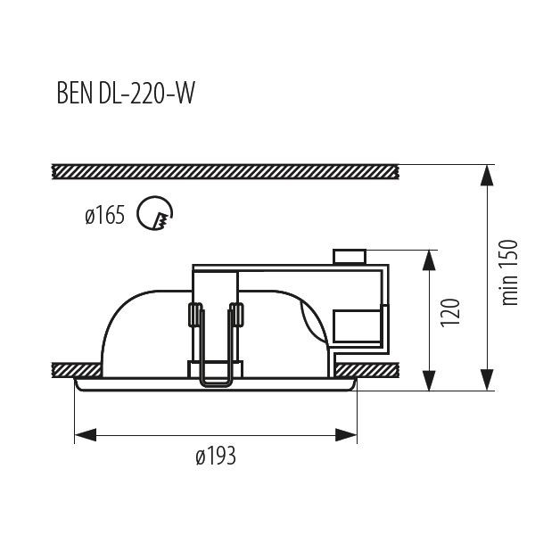Точечный светильник Ben Dl 4822 Kanlux