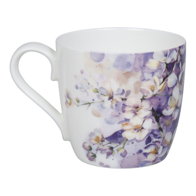 Кружка 425мл."Purple Blossoms" лиловая