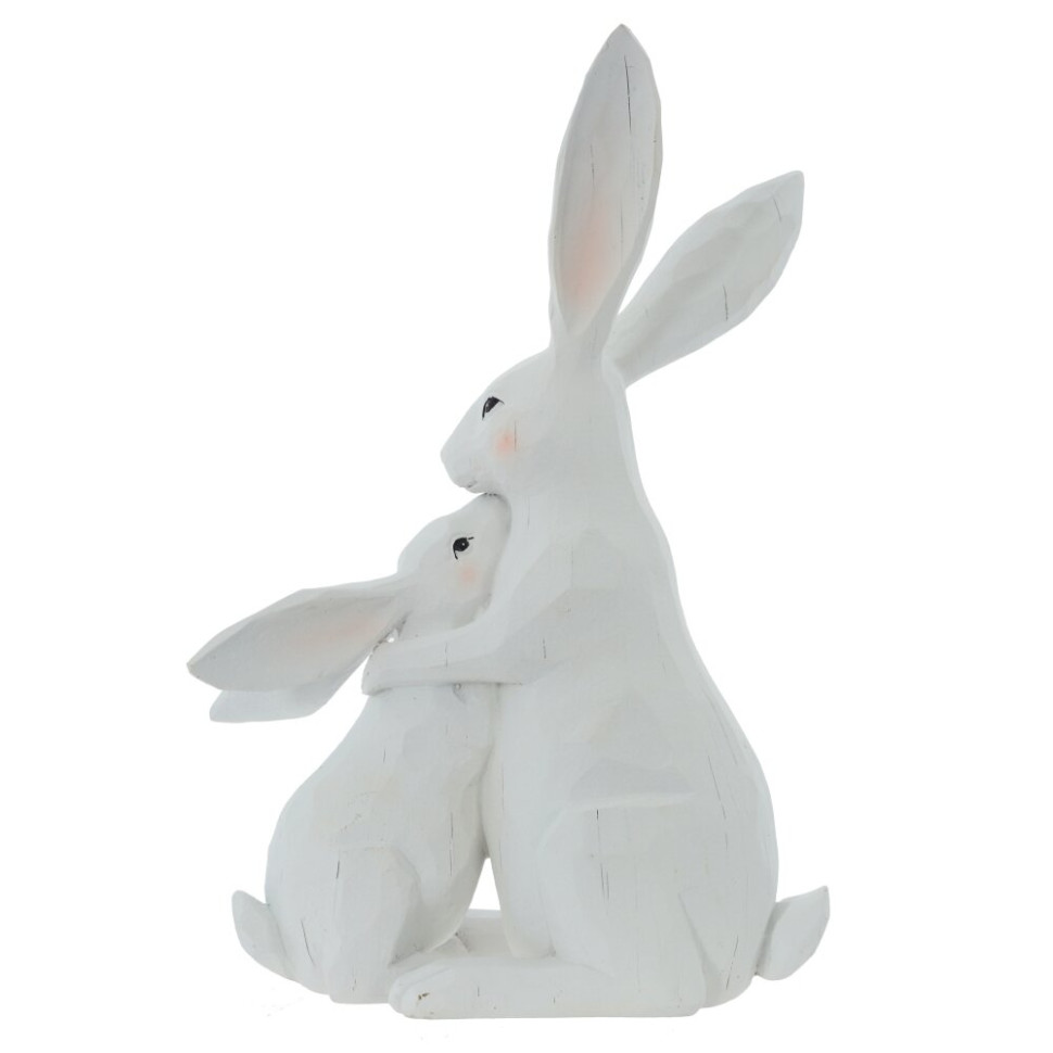 Фигурка декоративная "Зайцы", L22 W12 H33 см