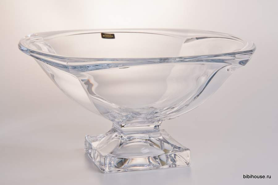 Ваза для фруктов 34cм. "Магма прозрачная "