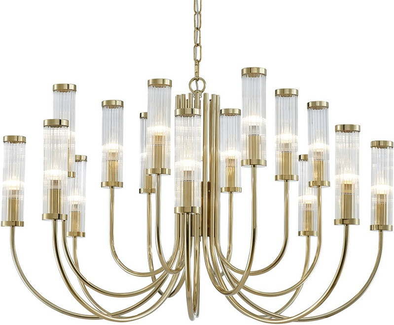 Подвесная люстра 4550 4558+4+4/C gold Newport