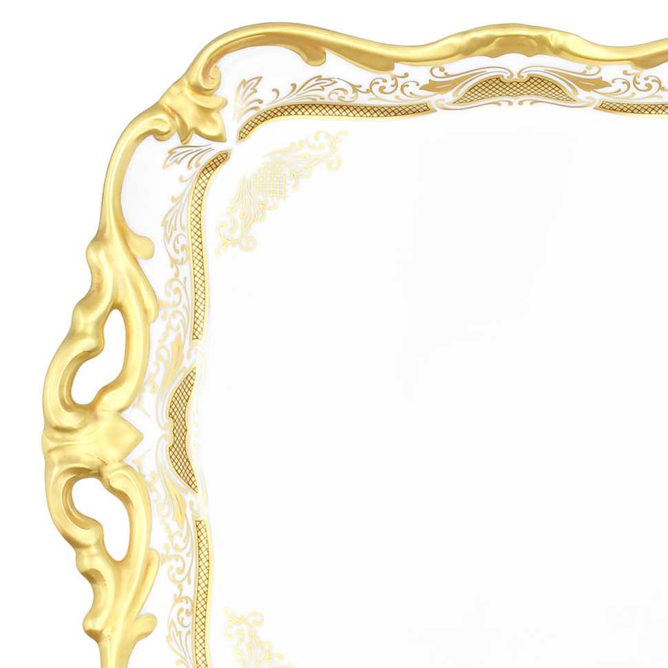 Блюдо квадратное 21см."Симфония золотая"