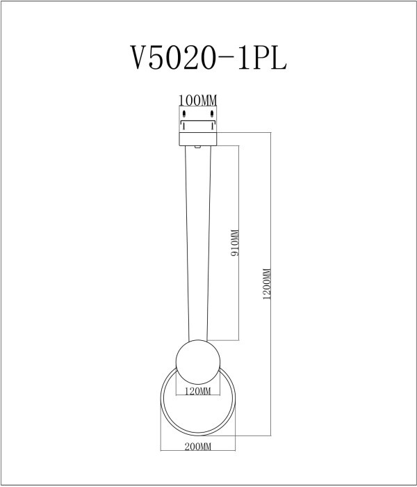 Подвесной светильник Yumi V5020-1PL Moderli