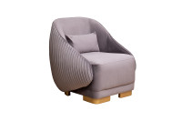 Кресло Palazzo велюровое серое Кресло Palazzo велюровое серое