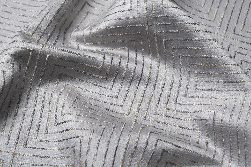 Ткань портьерная GLOSS серая