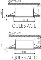 Точечный светильник QULES 26300 Kanlux