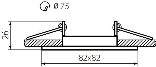 Точечный светильник NESTA 26752 Kanlux