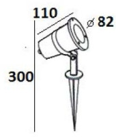 Грунтовый светильник HUMBERG W77182B SS Oasis Light Грунтовый светильник HUMBERG W77182B SS Oasis Light