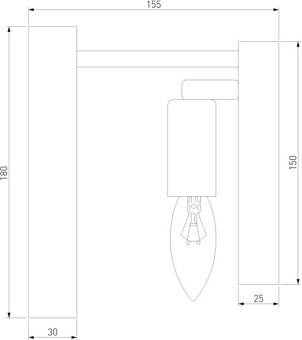 Бра Flamel 373/1 золото Bogate's