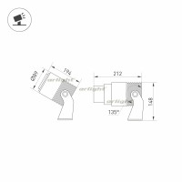 Прожектор уличный RAY 031319 Arlight Прожектор уличный RAY 031319 Arlight