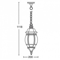 Уличный светильник подвесной 83405L W Oasis Light Уличный светильник подвесной 83405L W Oasis Light