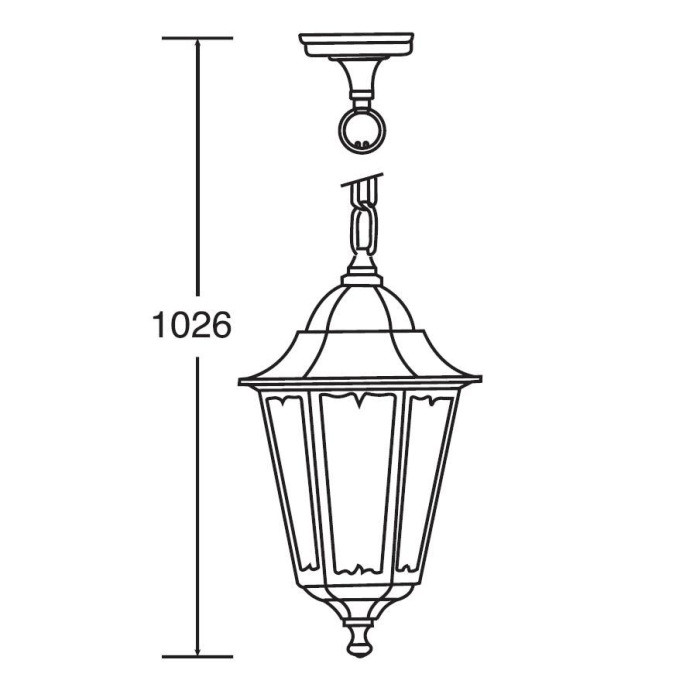 Уличный светильник подвесной  79805M Bl Oasis Light