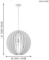 Подвесной светильник Cossano 94439 Eglo Подвесной светильник Cossano 94439 Eglo