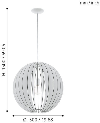 Подвесной светильник Cossano 94439 Eglo