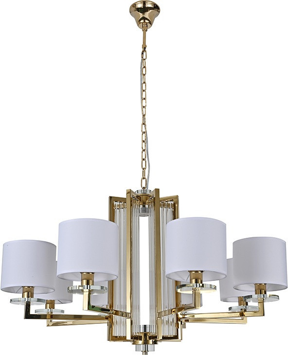Подвесная люстра 35400 35408+1/C gold без абажуров Newport