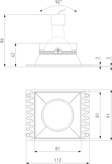 Точечный светильник Renzo 25019/01 Elektrostandard