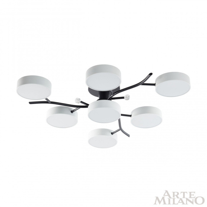 Потолочная люстра Ferrara 256606/6+1 Bk/Wh Arte Milano