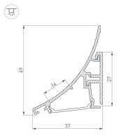 Профиль KARNIZ 021649 Arlight Профиль KARNIZ 021649 Arlight