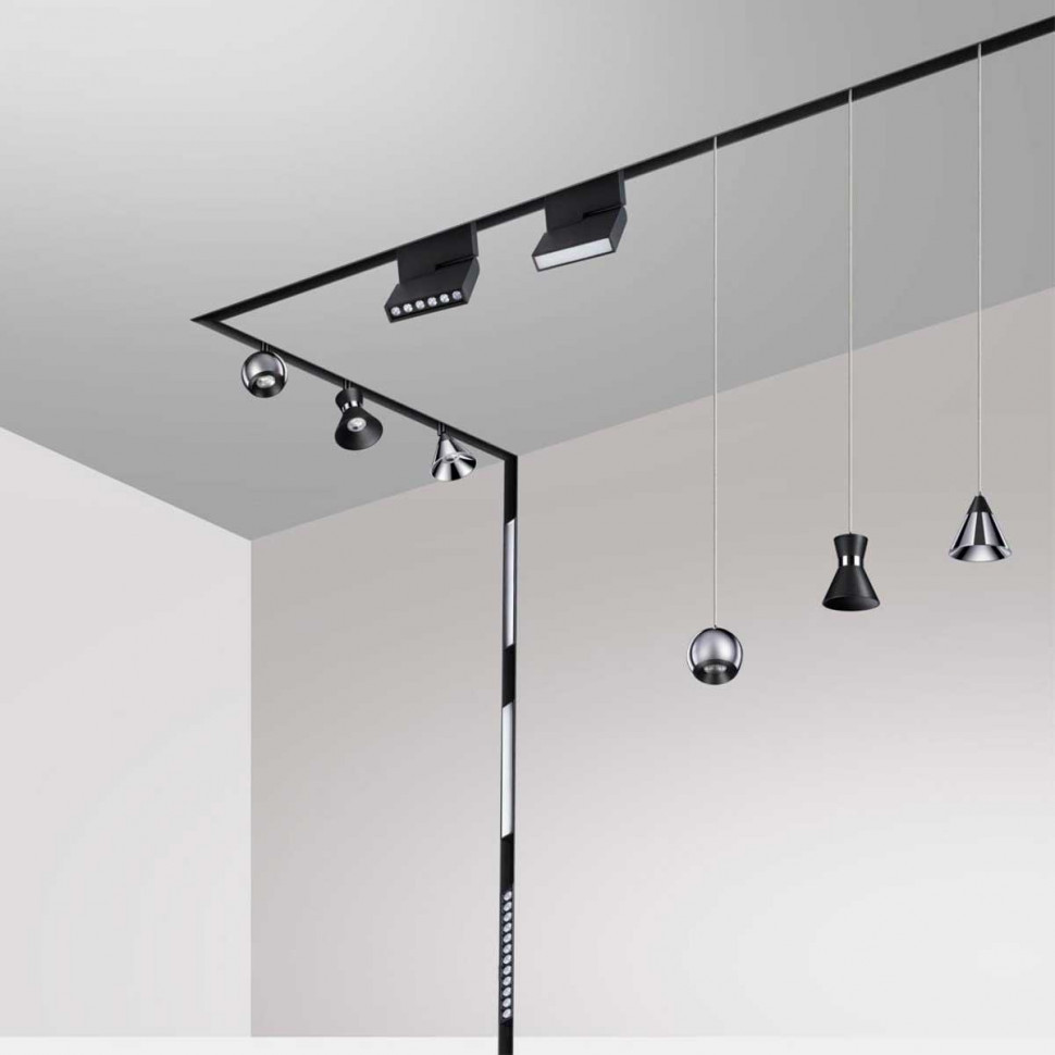 Трековый низковольтный светодиодный светильник Novotech Shino Flum 358412