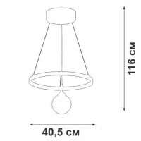 Подвесной светодиодный светильник Vitaluce V4680-0/2S Подвесной светодиодный светильник Vitaluce V4680-0/2S