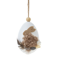 Изделие декоративное подвесное "Яйцо" (блок 6шт), L5 W6 H9 см, 3в.