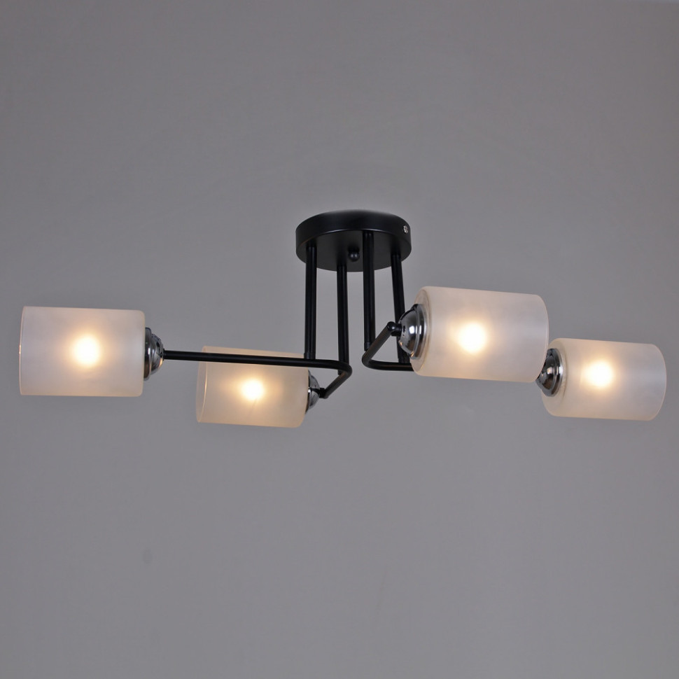 Потолочная люстра  70187-0.3-04 BK+CR Reluce