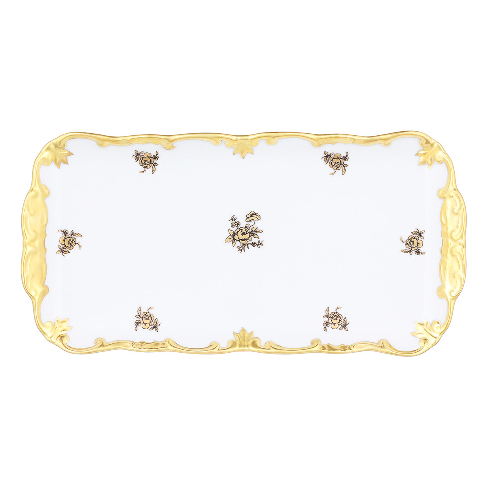 Рулетница н/н 26см."Роза золотая"