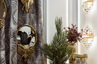 Зеркало декоративное "Голова слона" золотое Зеркало декоративное "Голова слона" золотое