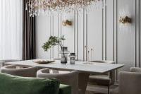 Стол обеденный Quadro белый