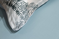 Комплект постельного белья "Нувола" бирюзовый семейный с наволочками 70х70см