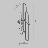 Настенный светильник Marmo MOD099WL-02G2 Maytoni Настенный светильник Marmo MOD099WL-02G2 Maytoni