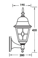 Настенный фонарь уличный QUADRO M lead GLASS 79901MlgY Bl Oasis Light Настенный фонарь уличный QUADRO M lead GLASS 79901MlgY Bl Oasis Light