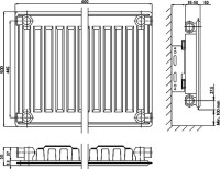 Радиатор стальной Elsen ERK 110506 тип 11