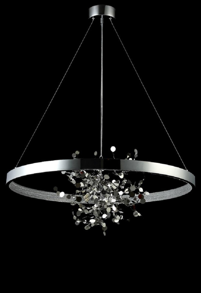 Подвесная люстра Crystal Lux GARDEN SPLED+4 D800 CHROME
