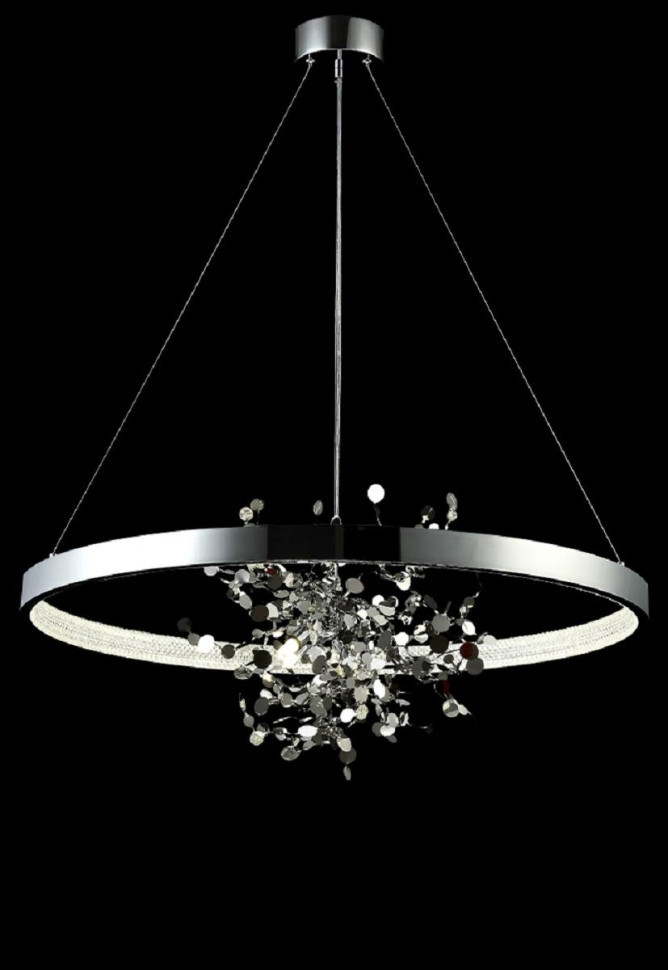 Подвесная люстра Crystal Lux GARDEN SPLED+4 D800 CHROME