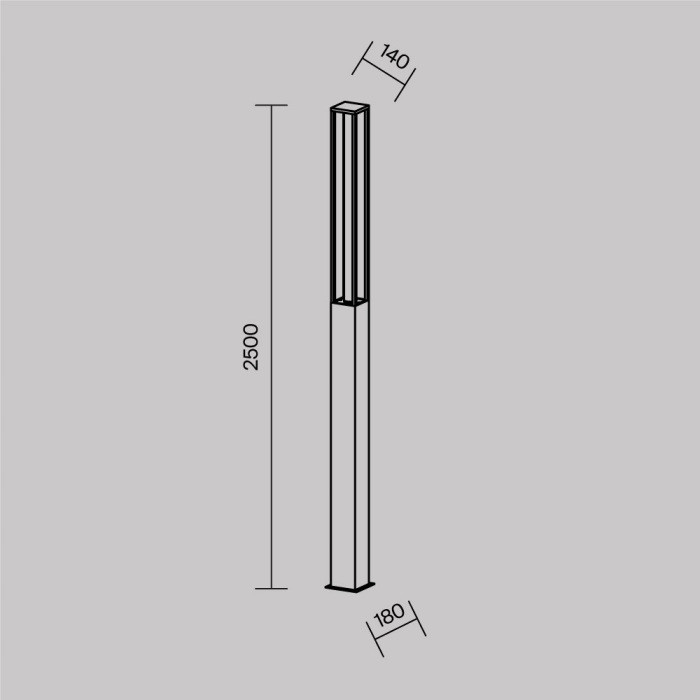 Наземный светильник Expo O480FL-L25B3K Maytoni