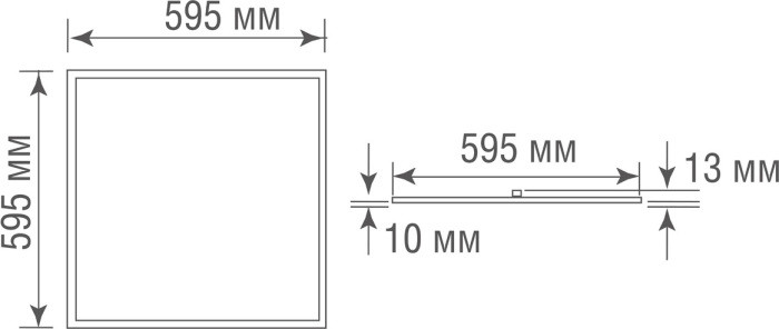 Светодиодная панель PRISMA DL18013NW3YG IP65 Donolux