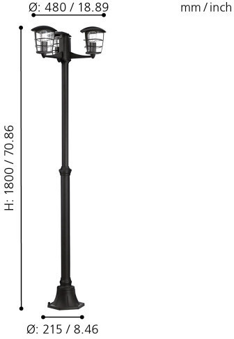 Наземный фонарь Aloria 93409 Eglo