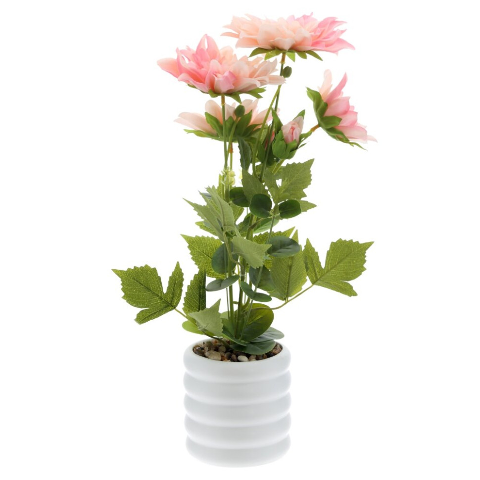 Цветочная композиция "Георгин", L20 W15 H41 см