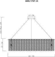 Подвесная люстра Felis 6005/17 SP-10 Divinare