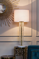 Лампа настольная "Medusa" с кристаллами (белый плафон) Лампа настольная "Medusa" с кристаллами (белый плафон)