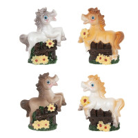 Фигурка декоративная "Лошадка", L6 W3 H6,5 см, 4в.