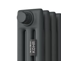 Стальной трубчатый радиатор Kohr Heim 3057/04 секции H01 с нижним подключением черный