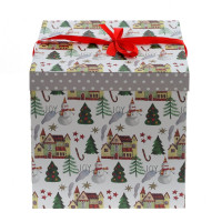 Коробка подарочная (бумага, плотность 350г/м2), L30 W30 H31 см